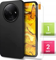 Etui i futerały do telefonów - ETUI DO XIAOMI REDMI A3 4G OBUDOWA CZARNE MATOWE SILIKON POKROWIEC SZKŁO - miniaturka - grafika 1