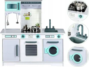 Ecotoys Drewniana kuchnia XXL Ecotoys - Zabawki AGD - miniaturka - grafika 1