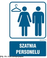 Tablice BHP - SIGNPROJECT RB015 - Szatnia personelu 350x525 - miniaturka - grafika 1