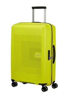 Walizka średnia poszerzana American Tourister AeroStep - light lime - Walizki - miniaturka - grafika 1