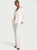 Piżamy damskie - Victoria's Secret Piżama satynowa błyszcząca z długimi rękawami Glazed Satin - miniaturka - grafika 1