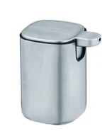 Mydelniczki i dozowniki mydła - Dozownik do mydła w płynie ALASSIO, matowa stal nierdzewna, szary, 230 ml, Wenko - miniaturka - grafika 1