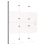Kabiny prysznicowe - vidaXL Składana kabina prysznicowa ESG 120x140 cm biała 150739 - miniaturka - grafika 1