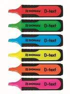 Markery permanentne - Donau Textmarker D-Text - różowy - miniaturka - grafika 1