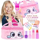 Zabawki interaktywne dla dzieci - Zestaw Kosmetyków dla Dzieci w walizce "Pluszowy Króliczek" Z893 - miniaturka - grafika 1