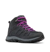 Buty trekkingowe damskie - Columbia Crestwood Mid Waterproof damskie buty trekkingowe, ciemnoszare, czajnik elektryczny, 42 EU, Ciemnoszary czajnik, 42 EU - miniaturka - grafika 1