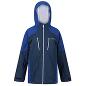 Kurtki i płaszcze dla chłopców - Regatta Unisex dzieci junior kalderdale' siatka z podszewką wodoodporna oddychająca kurtka z kapturem kurtki wodoodporne muszelki Ciemny denim/niebieski morski 3XL - miniaturka - grafika 1