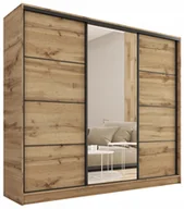 Szafy - Szafa przesuwna z lustrem 200 cm wotan Loft - miniaturka - grafika 1