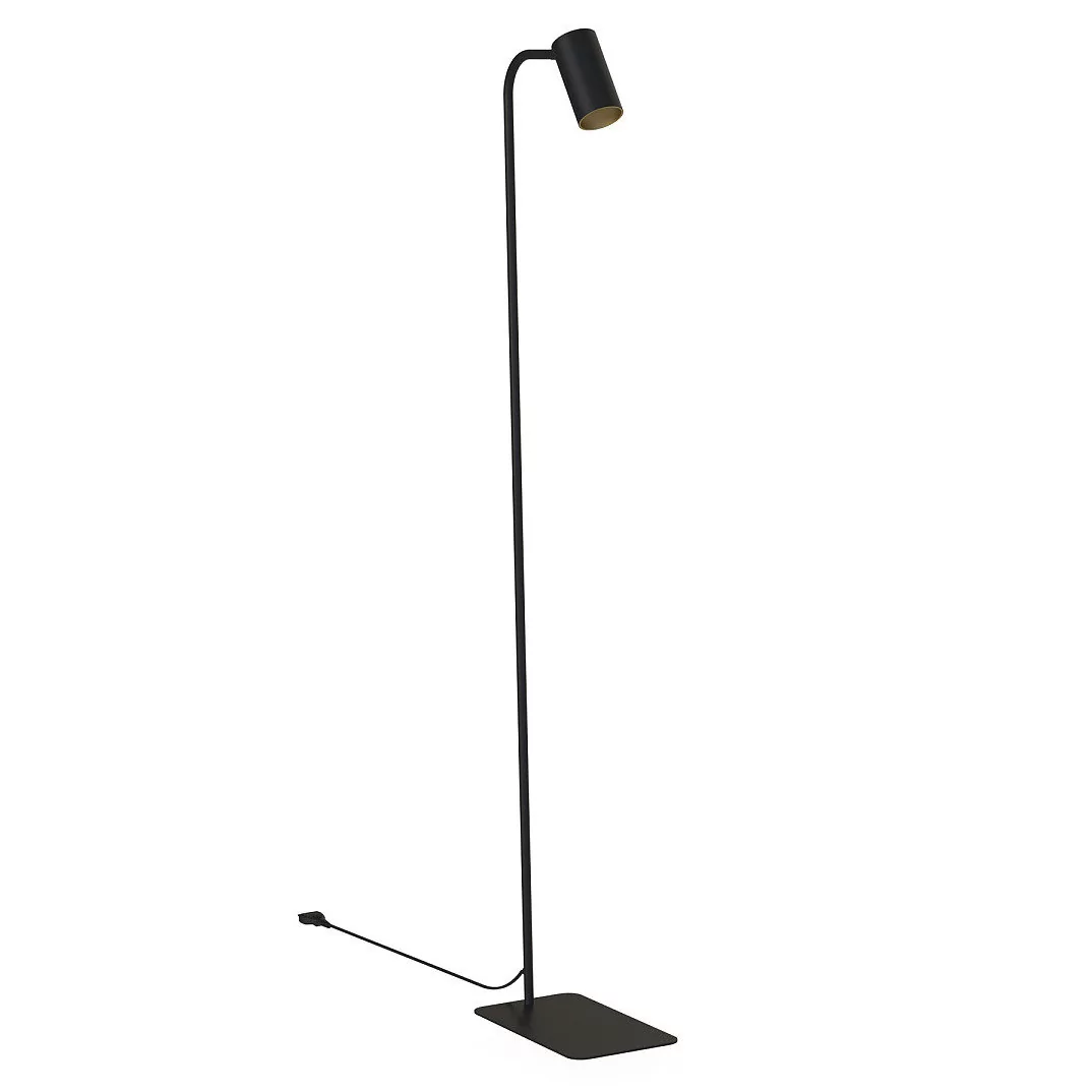 Nowodvorski Lampa podłogowa stojąca MONO 120cm 10W GU10 czarny złoty 7717