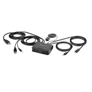 StarTech C2-H46-UAC-CBL-KVM przełącznik KVM Czarny - Przełączniki KVM - miniaturka - grafika 1