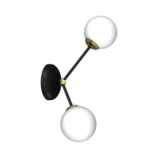 Milagro Kinkiet JOY BLACK GOLD 2xE14 MLP7458 - Lampy ścienne - miniaturka - grafika 1