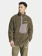 Odzież trekkingowa męska - adidas Polar Terrex XPLORIC IN0011 Zielony Regular Fit - miniaturka - grafika 1