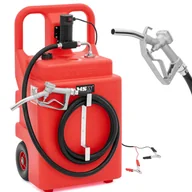 Beczki - Przenośny zbiornik paliwa z elektryczną pompą nalewakiem na kółkach 37 l/min 120 l - miniaturka - grafika 1
