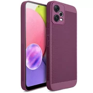 Etui i futerały do telefonów - Moozy VentiGuard Etui na telefon do Xiaomi Redmi Note 12, fioletowe - Oddychające etui z perforowanym wzorem zapewniającym cyrkulację powietrza, wen.. - miniaturka - grafika 1