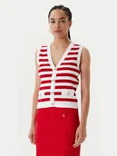 Swetry damskie - Morgan Kardigan 251-MKIVA Czerwony Regular Fit - miniaturka - grafika 1