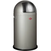 Kosze na śmieci - Wesco Pushboy 50l - kosz na śmieci, nowy srebrny 17583103 - miniaturka - grafika 1