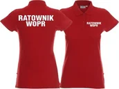 Odzież robocza - Promostars LPP - Koszulka Polo damska RATOWNIK WOPR czerwona - miniaturka - grafika 1