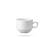 Akcesoria i części AGD - Churchill Super Vitrified Churchill Super przeszklonymi połaciami p271 KBJ można układać w stos Nova filiżanka do herbaty, białe (24 sztuk) P271 - miniaturka - grafika 1