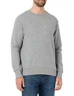 Swetry męskie - GANT Sweter męski, szary melanż, 5XL - miniaturka - grafika 1