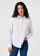 Koszule damskie - KOSZULA DAMSKA BIAŁA WRANGLER 112356733 XL - miniaturka - grafika 1