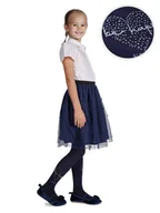 Rajstopy - Rajstopy mikrofibra dziewczęce dziecięce 80DEN granatowe 104-110 MYWAY - miniaturka - grafika 1