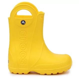 Buty dla dziewczynek - Buty Crocs Handle It Rain Boot Jr 12803-730 żółte - grafika 1