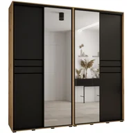 Szafy - Szafa przesuwna z lustrem wysoka Davos 11 240 głębokość 45 cm wysokość 235,2 cm - miniaturka - grafika 1