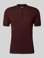 Koszulki męskie - Koszulka polo z prążkowanymi wykończeniami - miniaturka - grafika 1