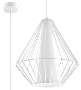 Lampa loftowa wisząca druciana biały T8-R89 - Lampy sufitowe - miniaturka - grafika 1