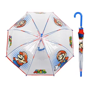 Parasolka dziecięca Perletti Super Mario transparentny - Parasolki dla dzieci - miniaturka - grafika 1