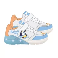 Buty dla dziewczynek - CERDÁ LIFE'S LITTLE MOMENTS Buty dziecięce Bluey ze światłem LED, białe i niebieskie 28 EU, Biały I Niebieski, 28 EU - miniaturka - grafika 1