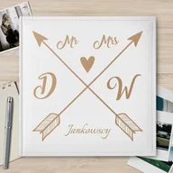 Albumy fotograficzne - Duży album na zdjęcia z grawerem dla pary na ślub rocznicę parapetówkę - miniaturka - grafika 1