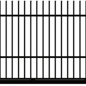 Ogrodzenia - Polbram Brama przesuwna bez przeciwwagi Majorka 4x1,5 m prawa czarna automat - miniaturka - grafika 1