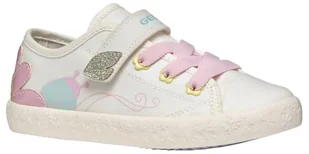 Geox J Gisli Girl C Sneakersy dziewczęce, Biały, różowy, 24 EU - Buty dla dziewczynek - miniaturka - grafika 1