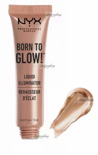 NYX Professional Makeup - BORN TO GLOW- LIQUID ILLUMINATOR - Rozświetlacz w płynie - 13 ml - GLEAM - Rozświetlacze do twarzy i ciała - miniaturka - grafika 1