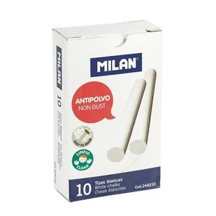 MILAN Kreda szkolna, biała, 10 sztuk - Przybory szkolne - miniaturka - grafika 1