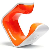 Wieszaki na rower - Wieszak rowerowy HORNIT Clug Hybrid M Biało-pomarańczowy - miniaturka - grafika 1