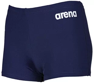 ARENA Chłopięce spodenki kąpielowe Boy's Team Swim Solid Shorts, granatowo-białe, 14-15 lat, granatowo-biały, 14-15 Lat - Kąpielówki dla chłopców - miniaturka - grafika 1