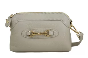 Mała torebka wizytowa skórzana - Beżowa jasna - Torebki damskie - miniaturka - grafika 2