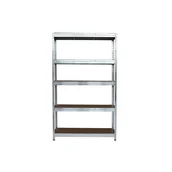 Szafy i regały magazynowe - Regał metalowy ocynkowany 5 półek 205 x 120 x 45 cm 200 kg - miniaturka - grafika 1