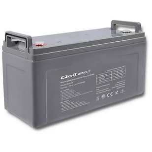 Qoltec Qoltec Qoltec Akumulator AGM | 12V | 120Ah | max.36A (53039) - Baterie do zasilaczy awaryjnych UPS - miniaturka - grafika 1