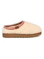 Kapcie damskie - UGG Kapcie "Tasman Maxi Curly" w kolorze kremowym z wełny owczej - miniaturka - grafika 1
