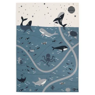 Dywan dziecięcy kolorowy 123x180 Playrug Little Deep Blue - Dywany dla dzieci - miniaturka - grafika 1