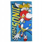 Okrycia kąpielowe dla dzieci - Ręcznik plażowy, kąpielowy, na basen (Fast Dray) Sonic the Hedgehog 339830 - miniaturka - grafika 1