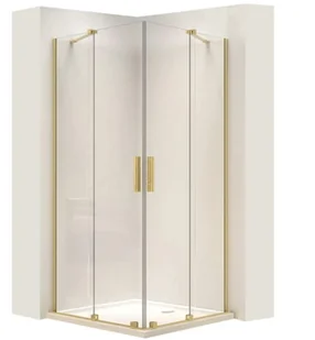 REA KABINA MONTANA BRUSH GOLD 80x80 REA-K6695 - Kabiny prysznicowe - miniaturka - grafika 1