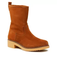 Botki damskie - Clarks Botki Eden Mid Hi 261615494 Dark Tan Suede - miniaturka - grafika 1