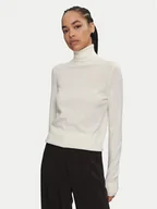 Swetry damskie - Calvin Klein Golf K20K207449 Écru Regular Fit - miniaturka - grafika 1