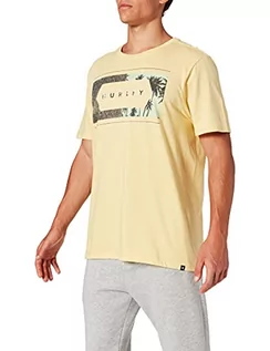 Koszulki męskie - Hurley Frame Work Palm PRM Tee Ss koszulka męska, żółty, m - grafika 1