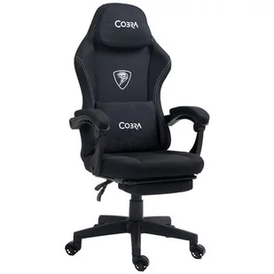 Fotel COBRA Player 5.0 CRF53BK Czarny + podnóżek - Fotele gamingowe - miniaturka - grafika 1