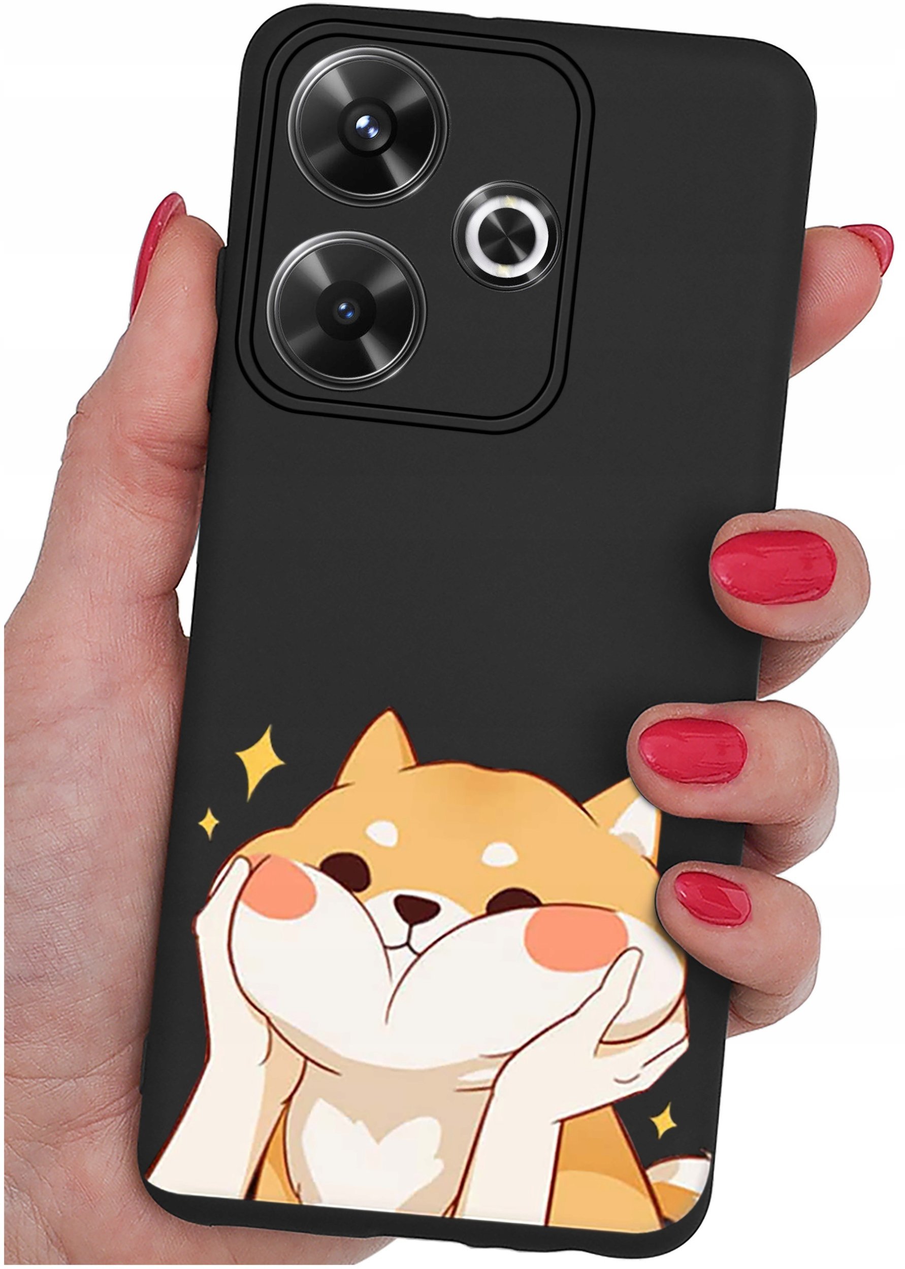 ETUI do Xiaomi Redmi 13 4G WZORYSILIKONOWE MATT CASE + SZKŁO 9H